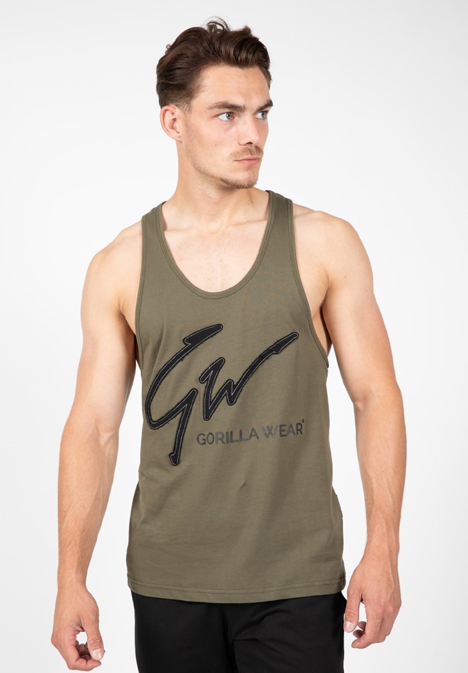 Evansville Tank Top - Army Green - 4XL