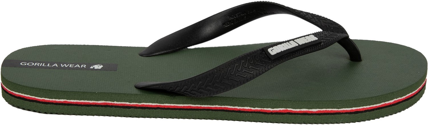 Gorilla Wear Kokomo Teenslippers - Legergroen - 44