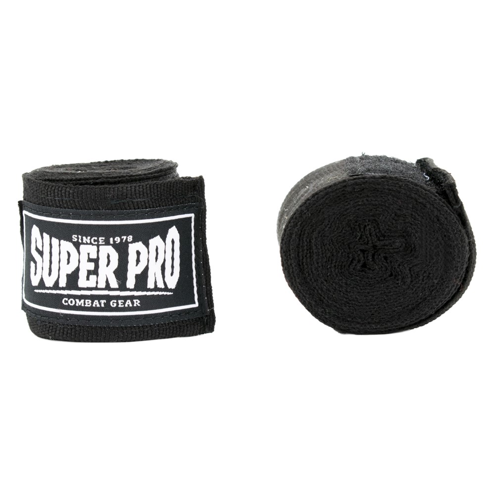 Super Pro Combat Gear Semi-Elastische Bandages - Zwart - 450 cm