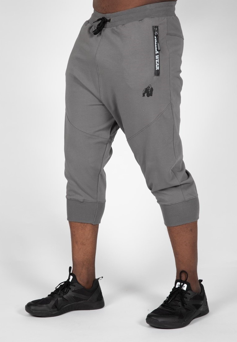 Gorilla Wear Knoxville 3/4 Joggingbroek - Grijs - 4XL