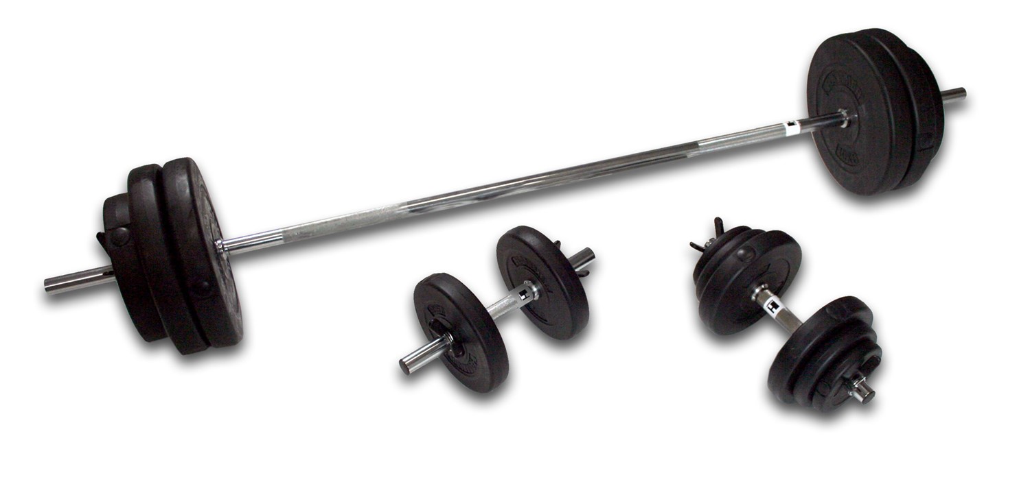 Hammer Halterset - 180 cm Halterstang + Dumbbells - 76 kg