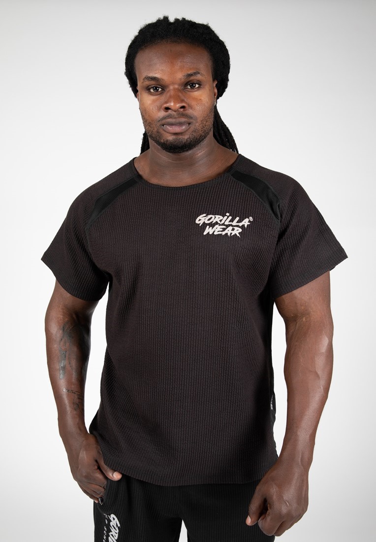 Augustine Old School Workout Top - Black