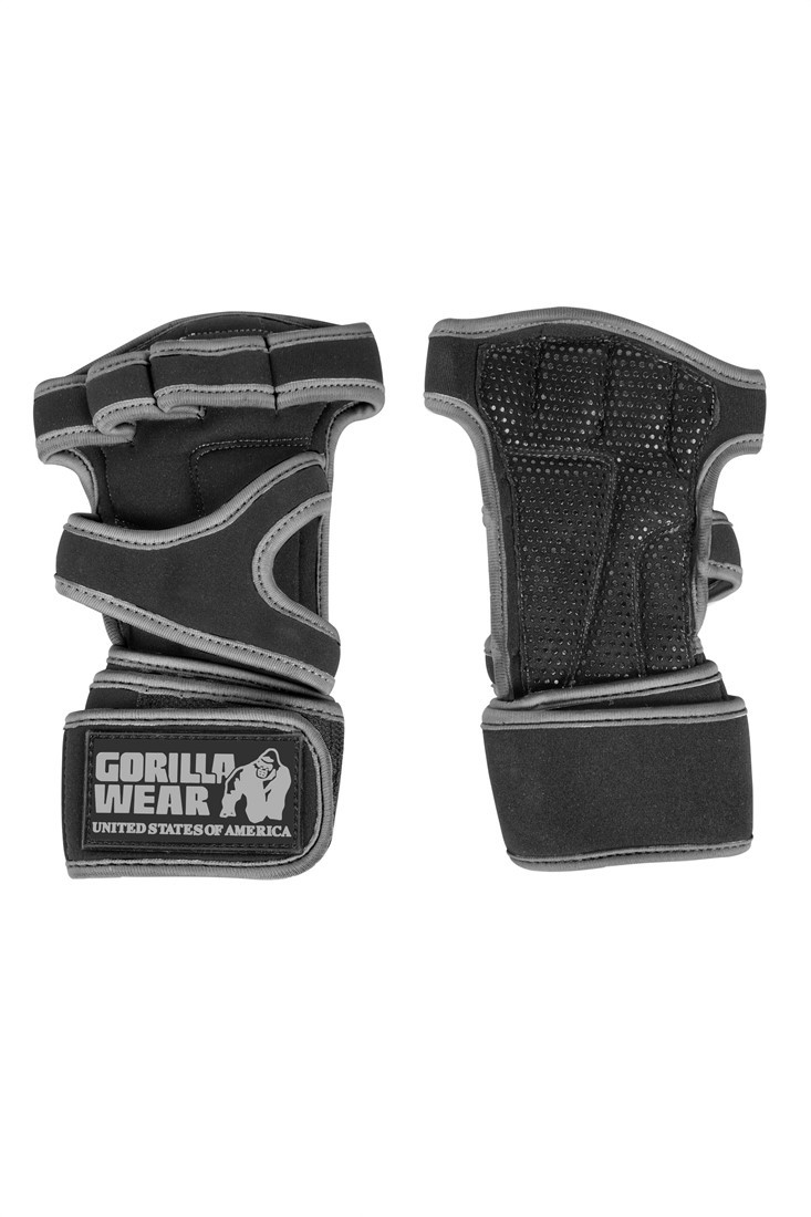 Gorilla Wear Yuma Krachtsport Handschoenen - Zwart / Grijs - XL