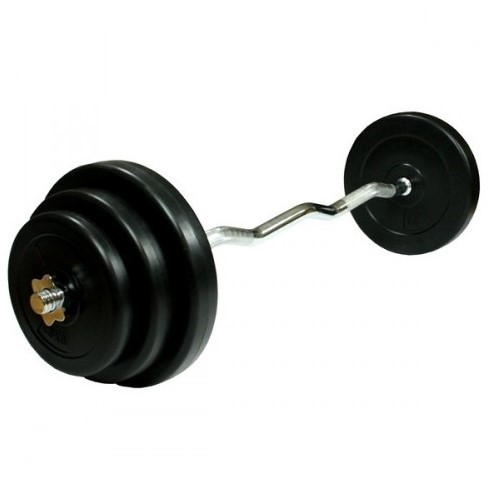 VirtuFit Curlstang Gietijzer 60 kg