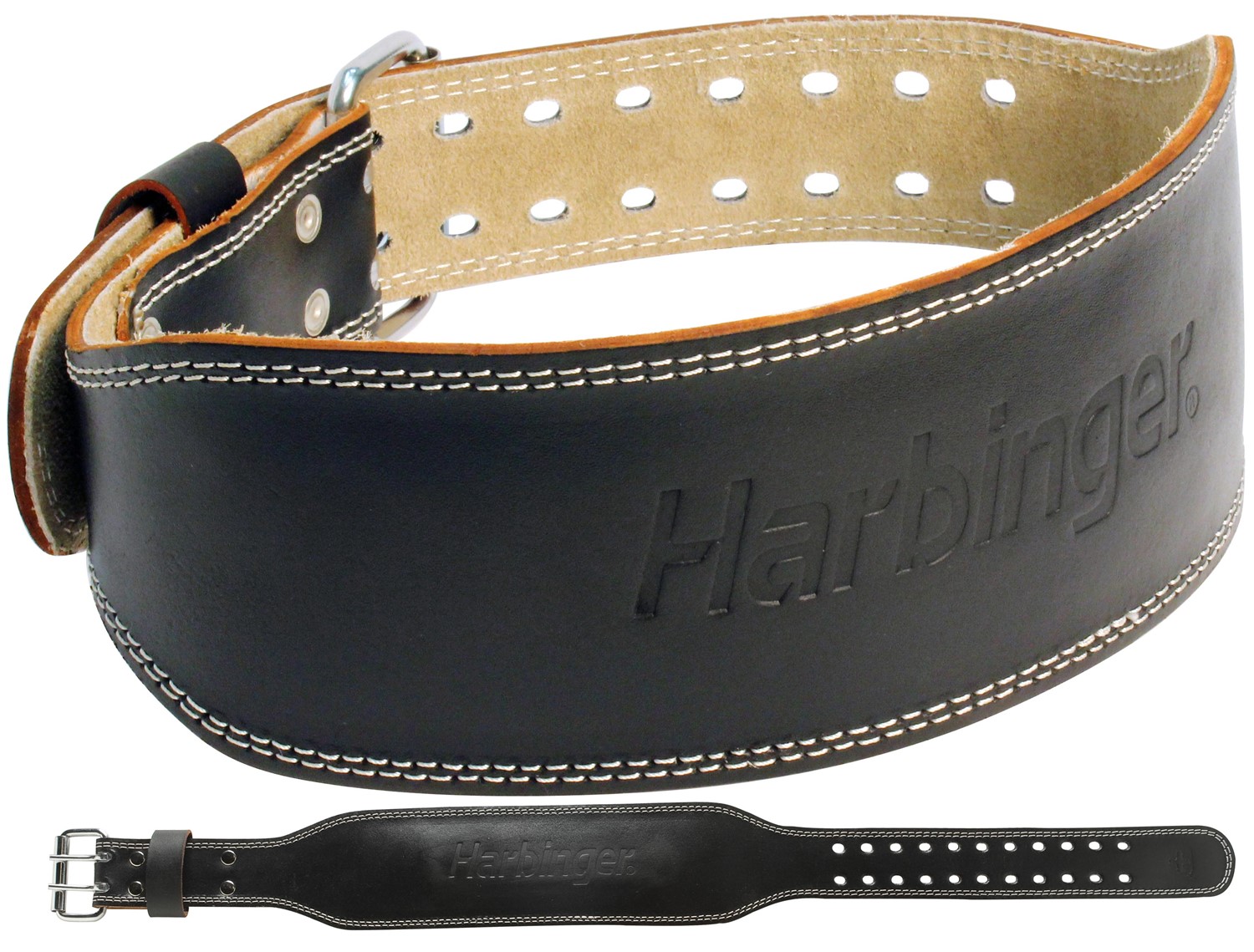 Harbinger 4 Inch Padded Leather Belt - S