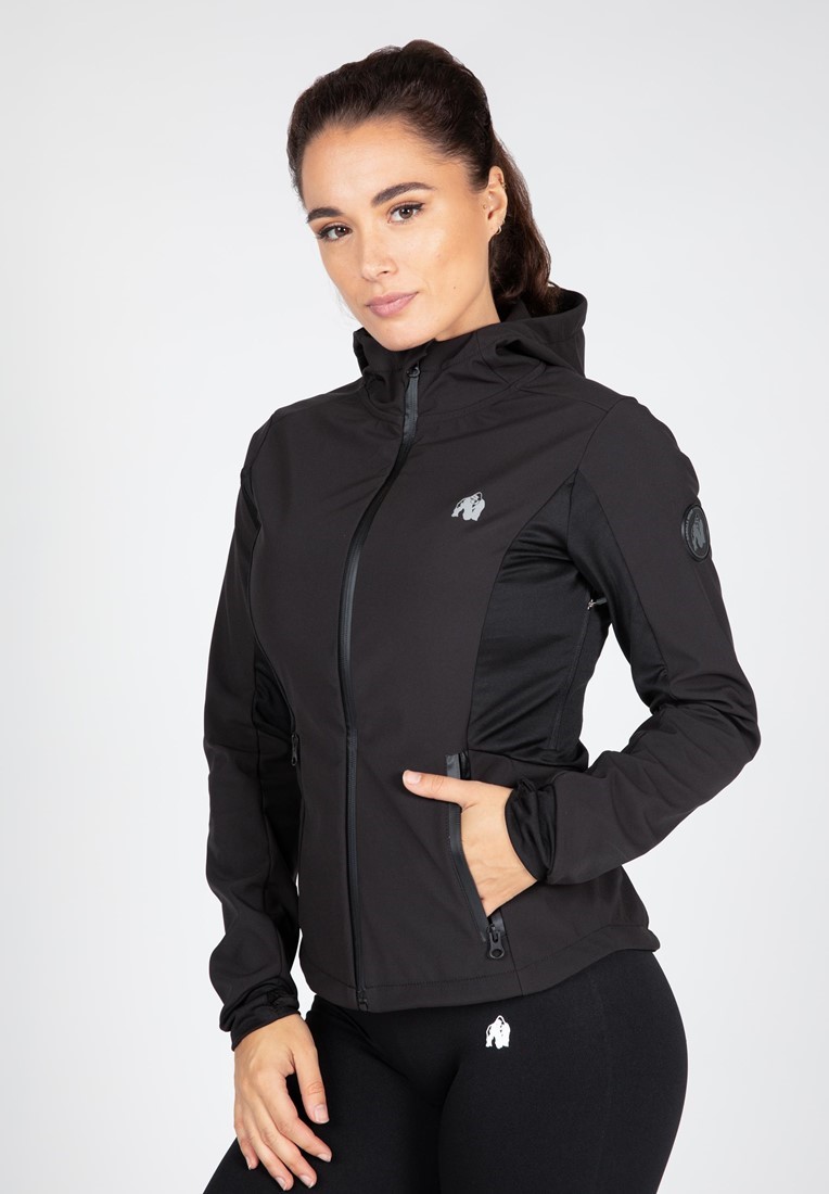 Gorilla Wear Victoria Softshell Jas - Zwart - M