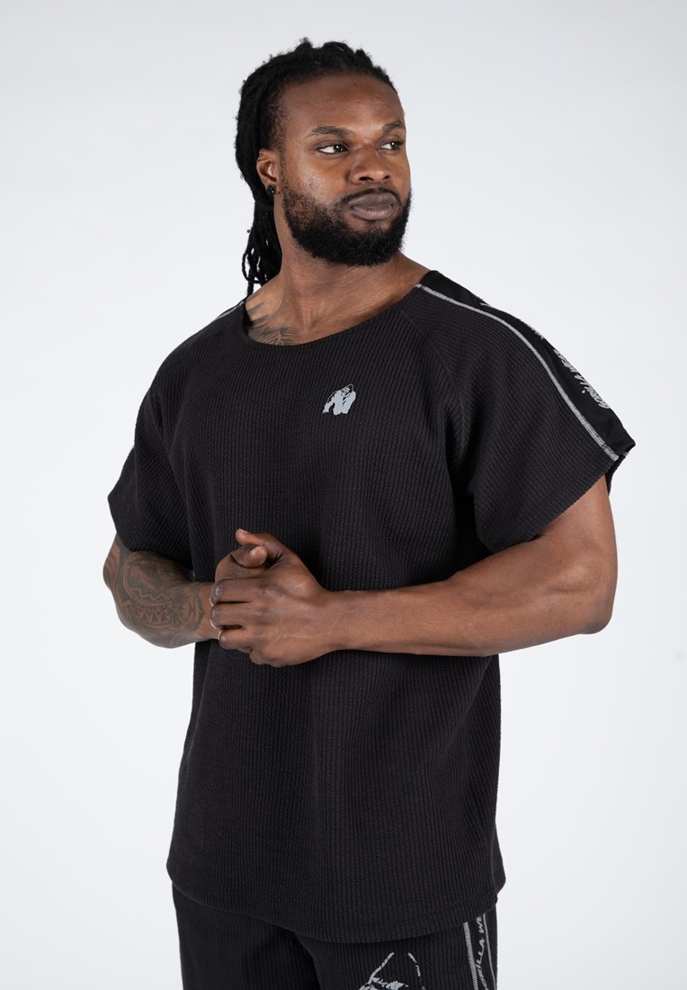 Buffalo Old School Workout Top - Black/Gray