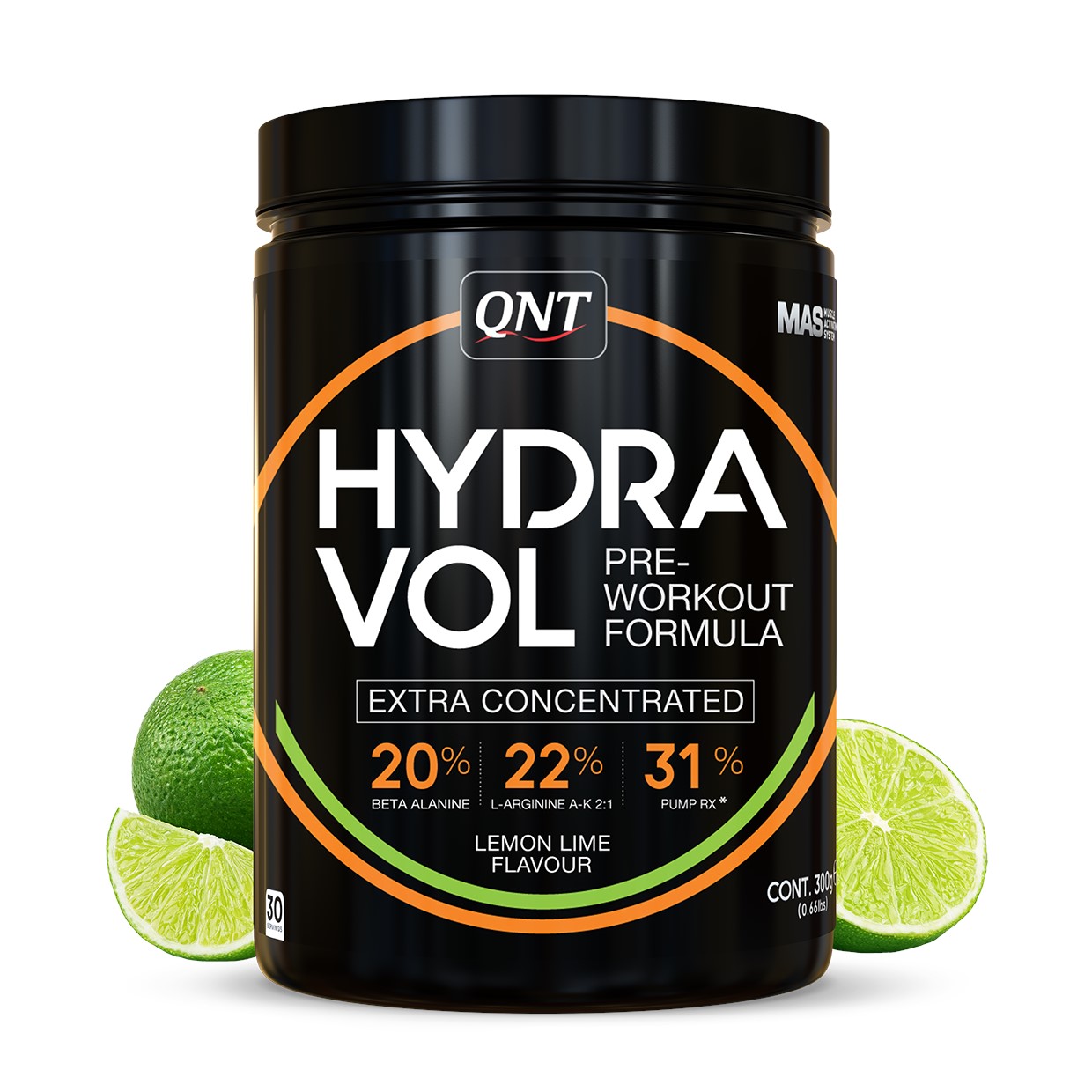 QNT Hydravol Pre-Workout - 300 gr - Lemon Lime