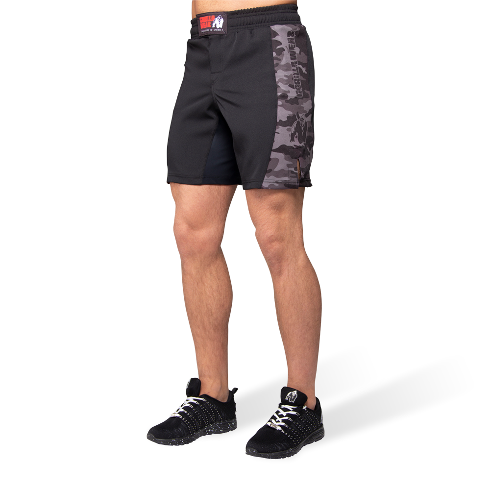 Gorilla Wear Kensington MMA Fightshorts - Zwart/Grijs Camo - 2XL