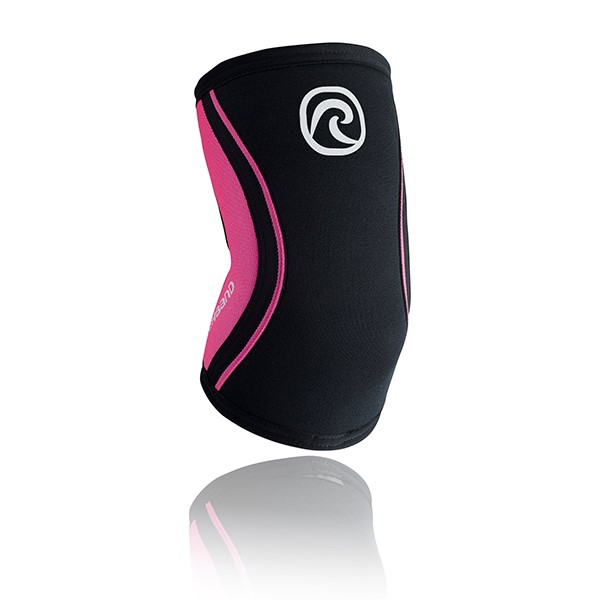 Rehband RX Elleboogbrace - 5 mm - Zwart/Roze - L