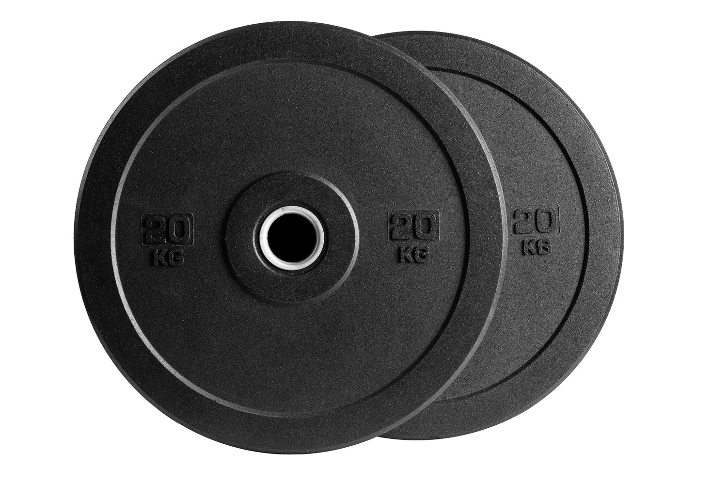 VirtuFit Hi-Temp Bumper Plate - Olympische Halterschijf van Rubber - 50 mm - set 2 x 20 kg