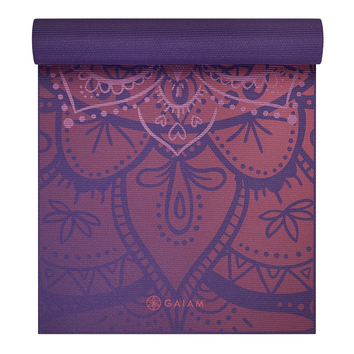 Gaiam Premium Metallic Yoga Mat - 6 mm - Athenian Rose