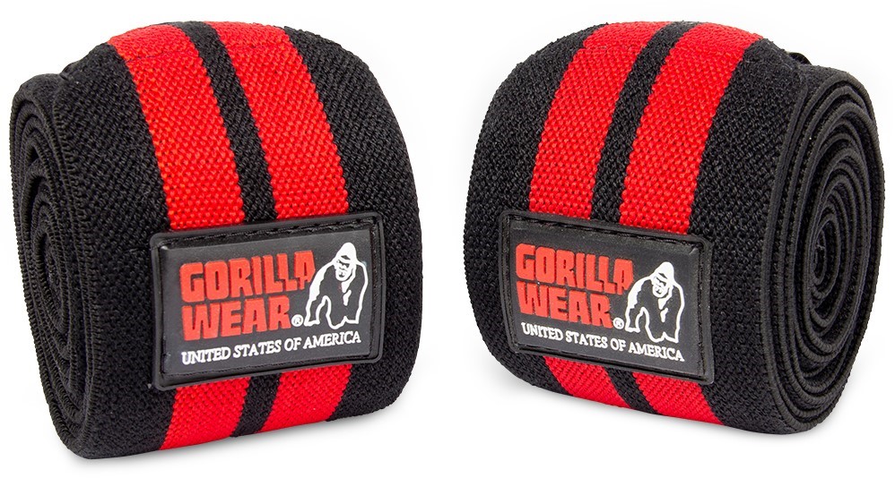 Knee Wraps - Black/Red