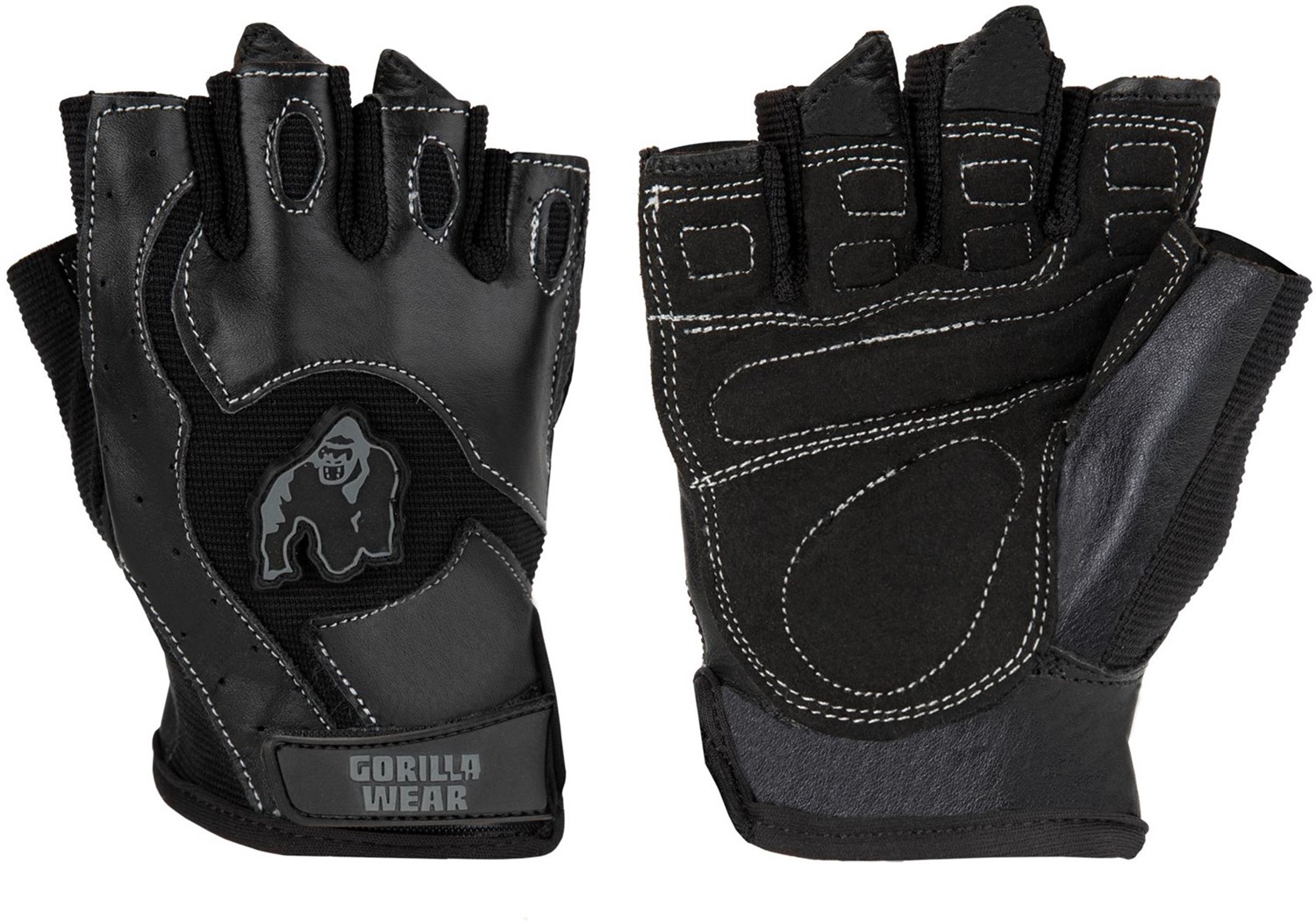 Gorilla Wear Mitchell Training Gloves - Fitness Handschoenen - Zwart - S