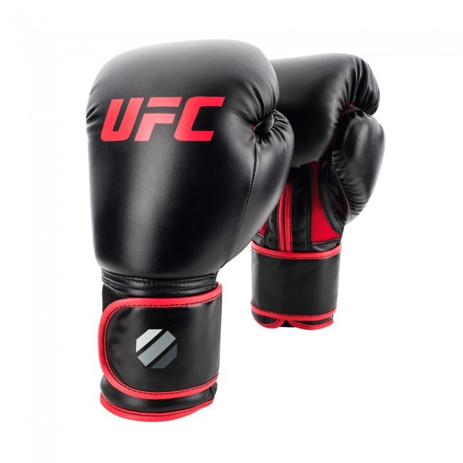 UFC Contender Muay Thai Style (kick)bokshandschoenen - Zwart/Rood - 16 oz