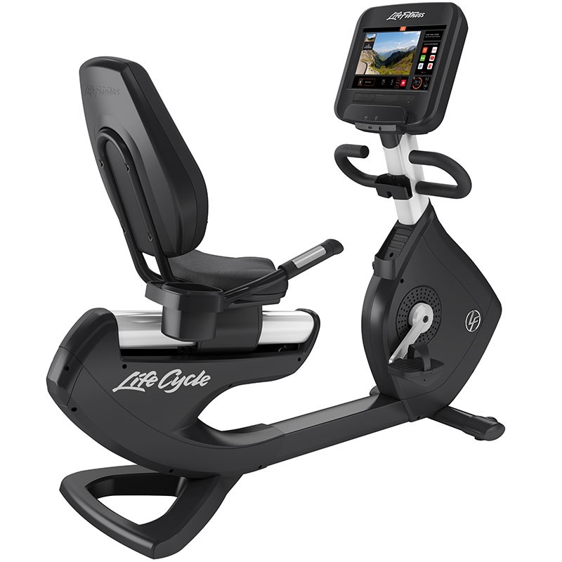 Life Fitness Platinum Discover SE3 Ligfiets - Diamond White