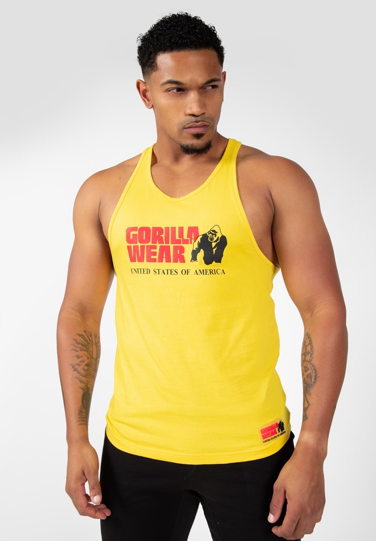 Gorilla Wear Classic Tank Top Geel - M