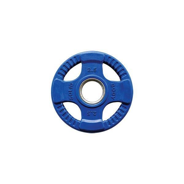 Body-Solid Gekleurde Olympische Rubber Halterschijf - Blauw - 2,5 kg