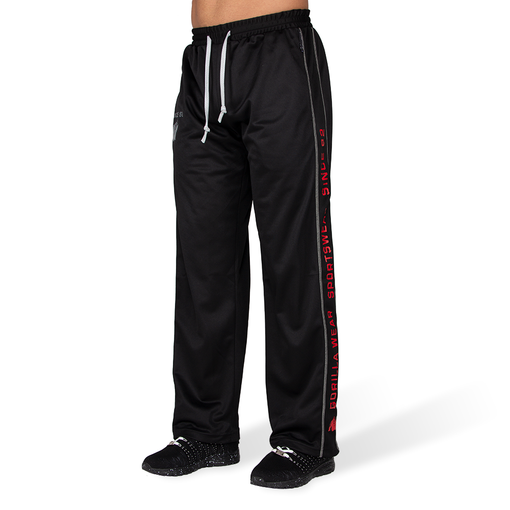 Functional Mesh Pants - Black/Red