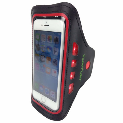 Tunturi LED Telefoon Sport Armband - Rood