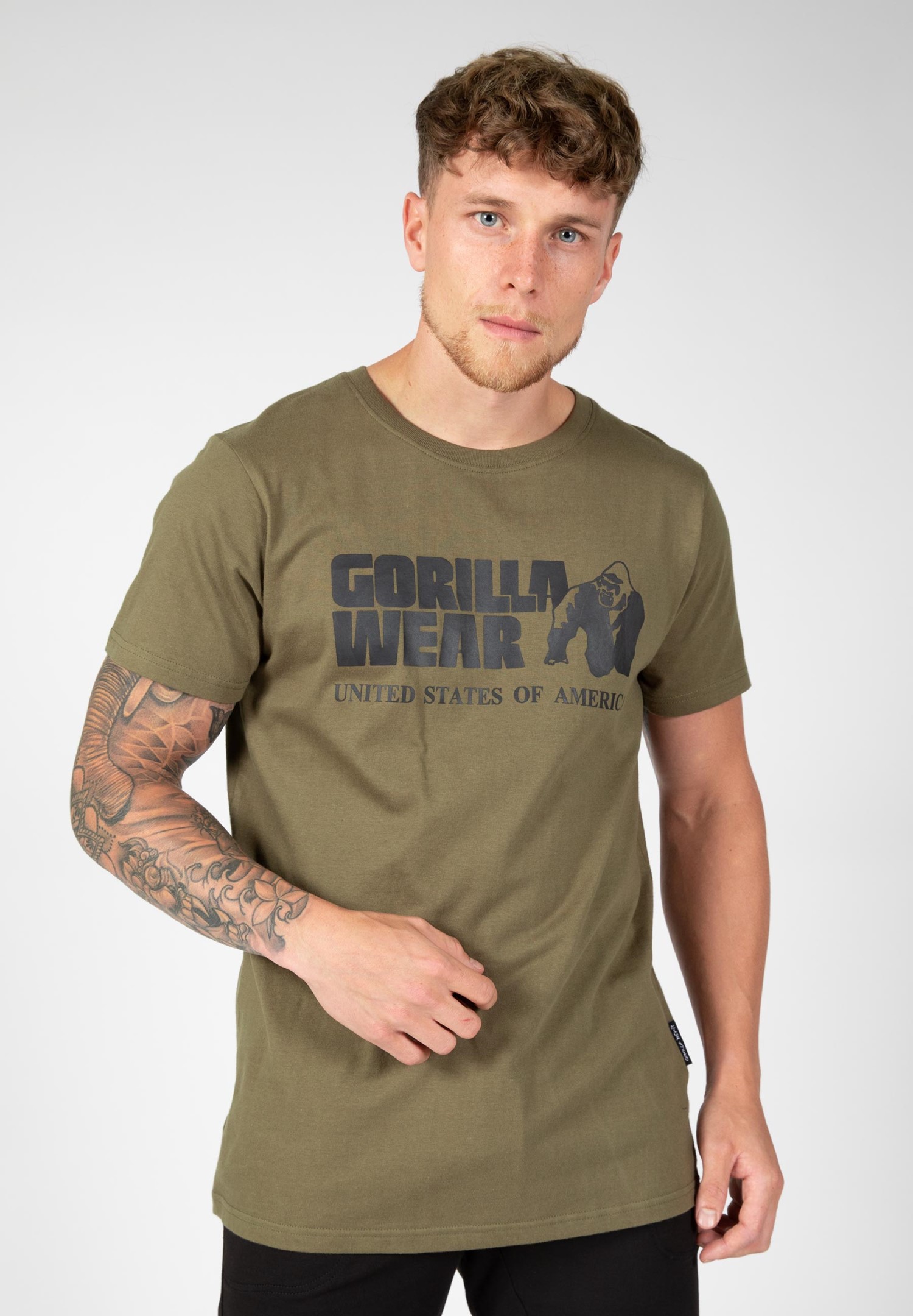 Gorilla Wear Classic T-shirt - Legergroen - 4XL