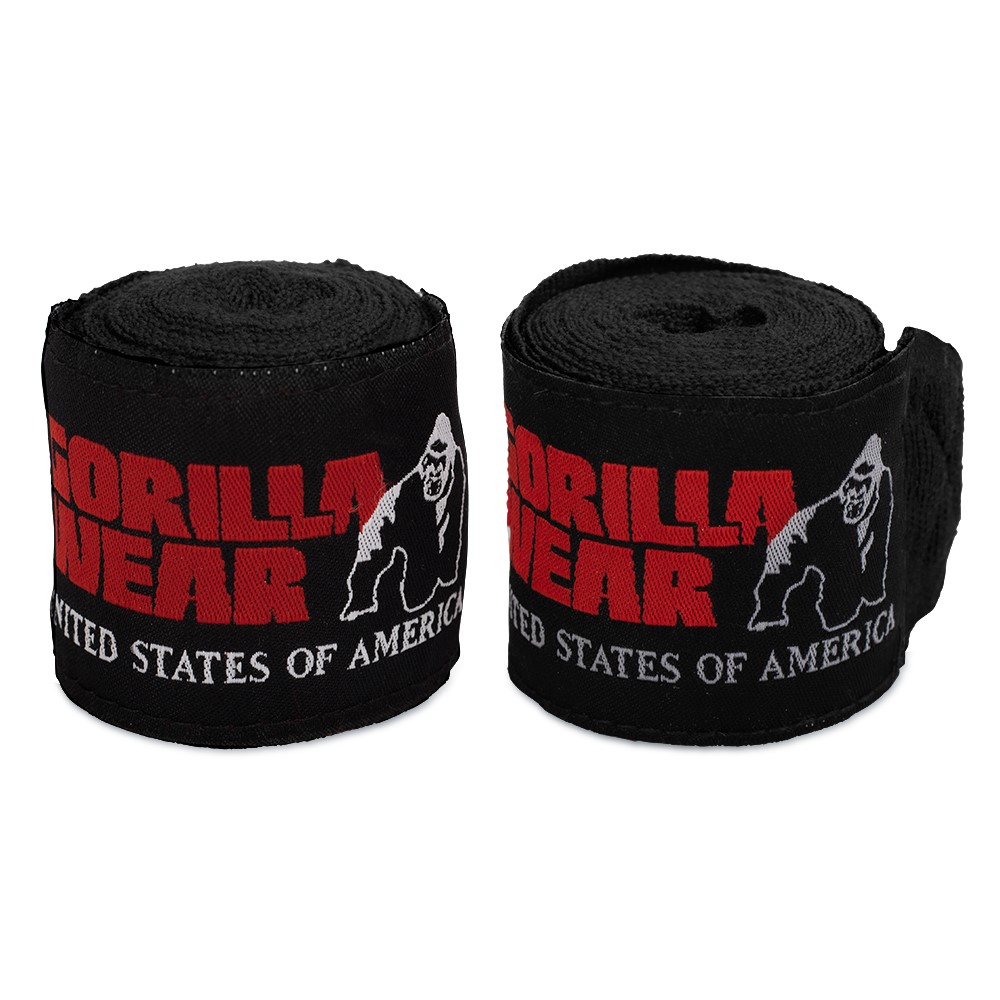 Gorilla Wear Boksbandages - Zwart - 3 m