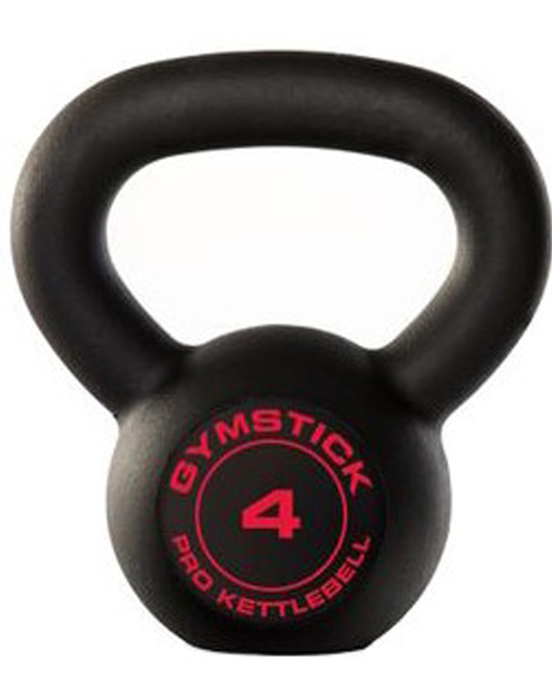 Gymstick Pro Kettlebell - Zwart - Met Online Trainingsvideo's - 4 kg