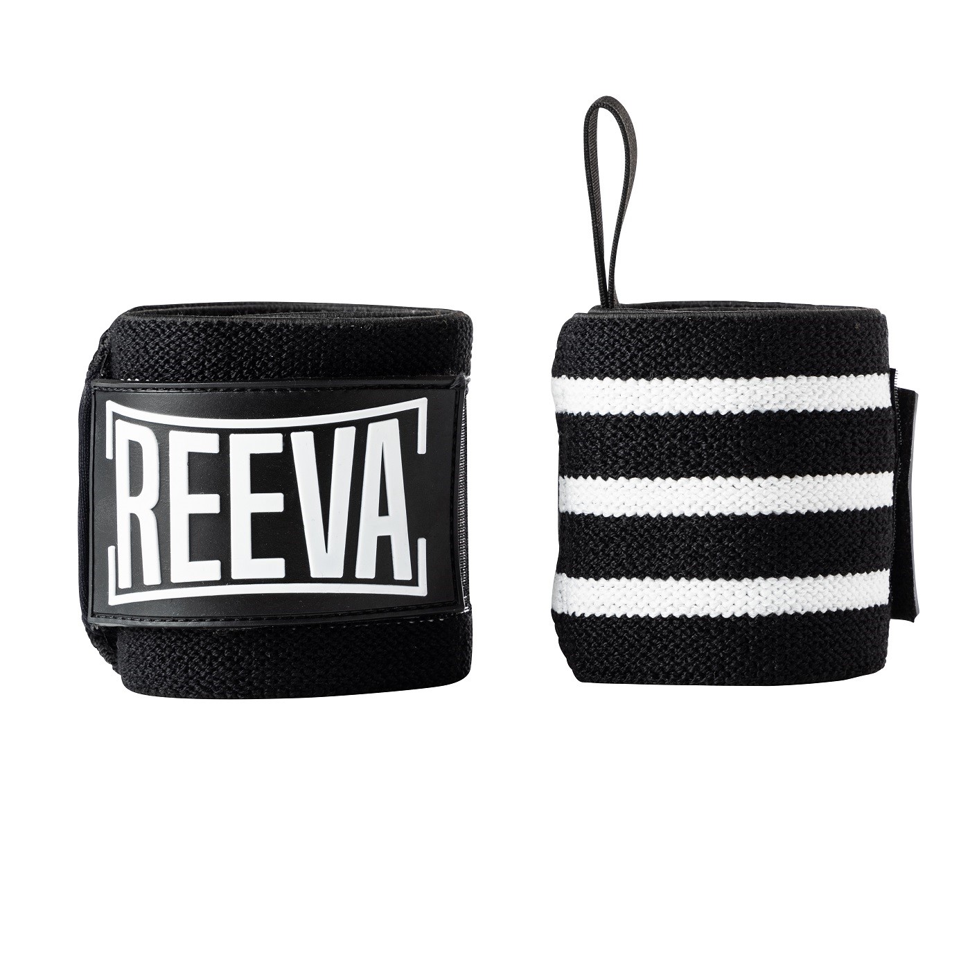 Reeva Elastische Wrist Wraps - Zwart / Wit