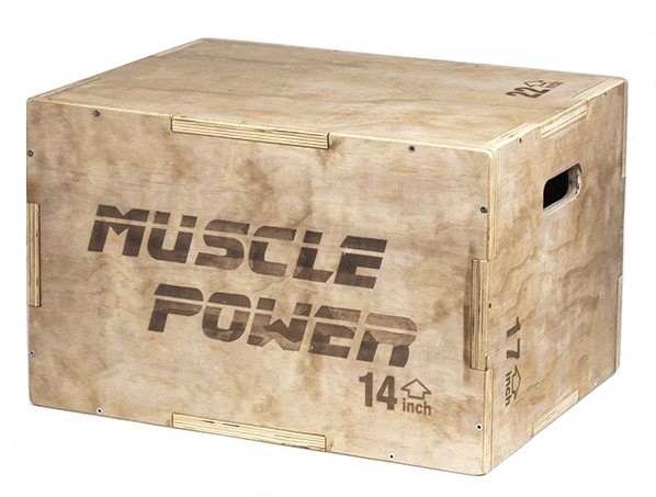 Muscle Power Houten Plyo Box Klein