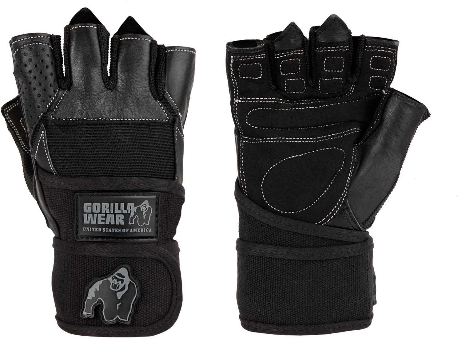 Dallas Wrist Wrap Gloves - Black