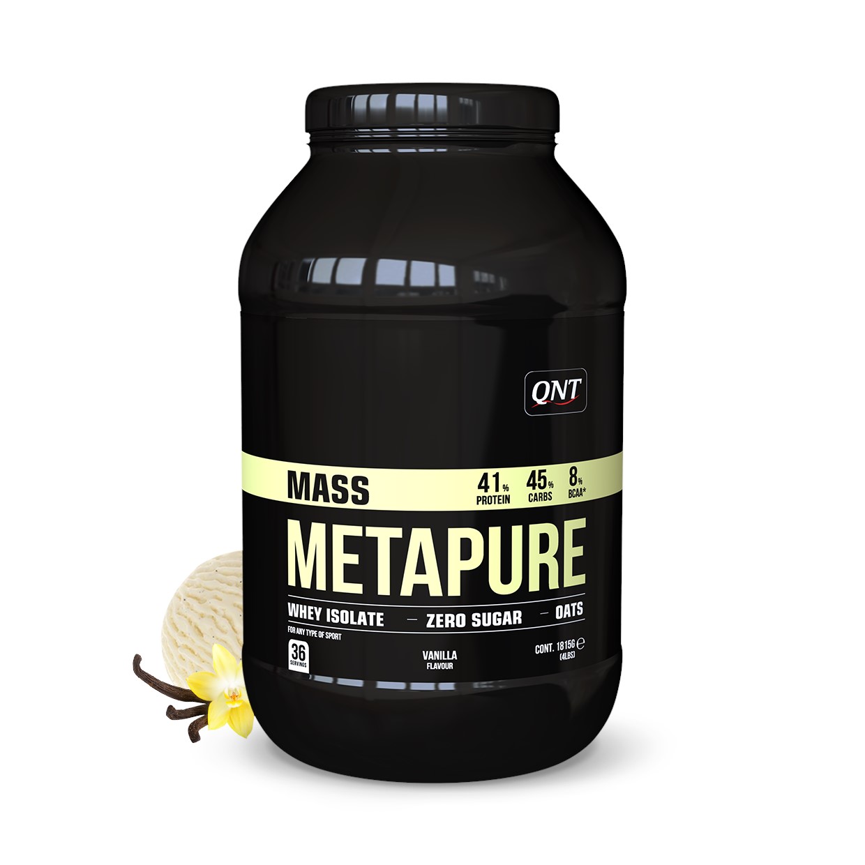 QNT Metapure Whey Protein Isolaat Gainer - Eiwit Poeder - 1815 gram - Vanilla