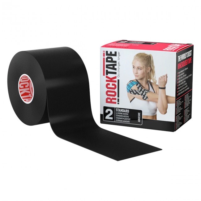 RockTape Classic Kinesiotape - Sporttape - 5 cm x 5 m - Zwart