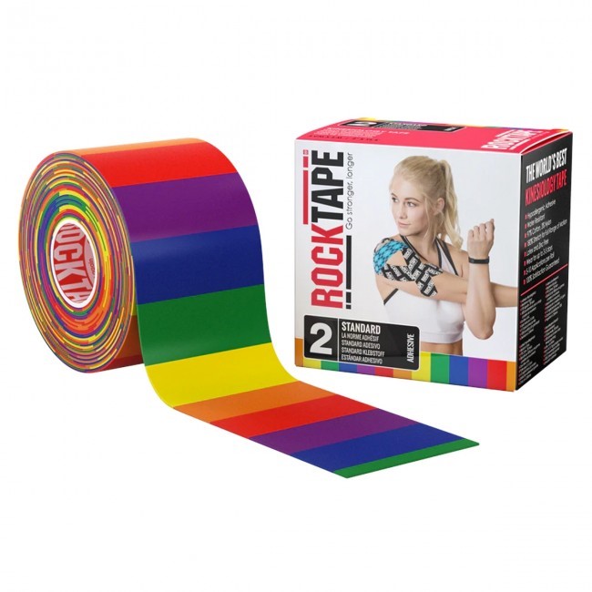 RockTape Classic Kinesiotape - Sporttape - 5 cm x 5 m - Regenboog