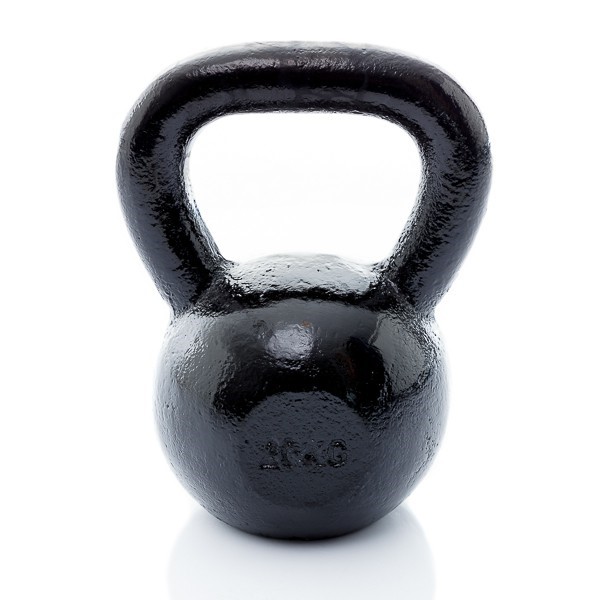 Muscle Power Gietijzeren Kettlebell - Zwart - 20 kg