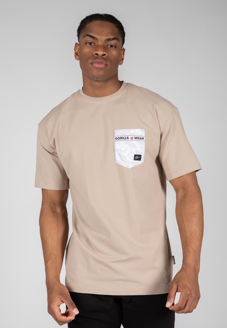 Gorilla Wear Dover Oversized T-shirt - Beige - M