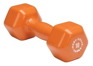 Body-Solid Vinyl Dumbbells - 2 x  - Oranje