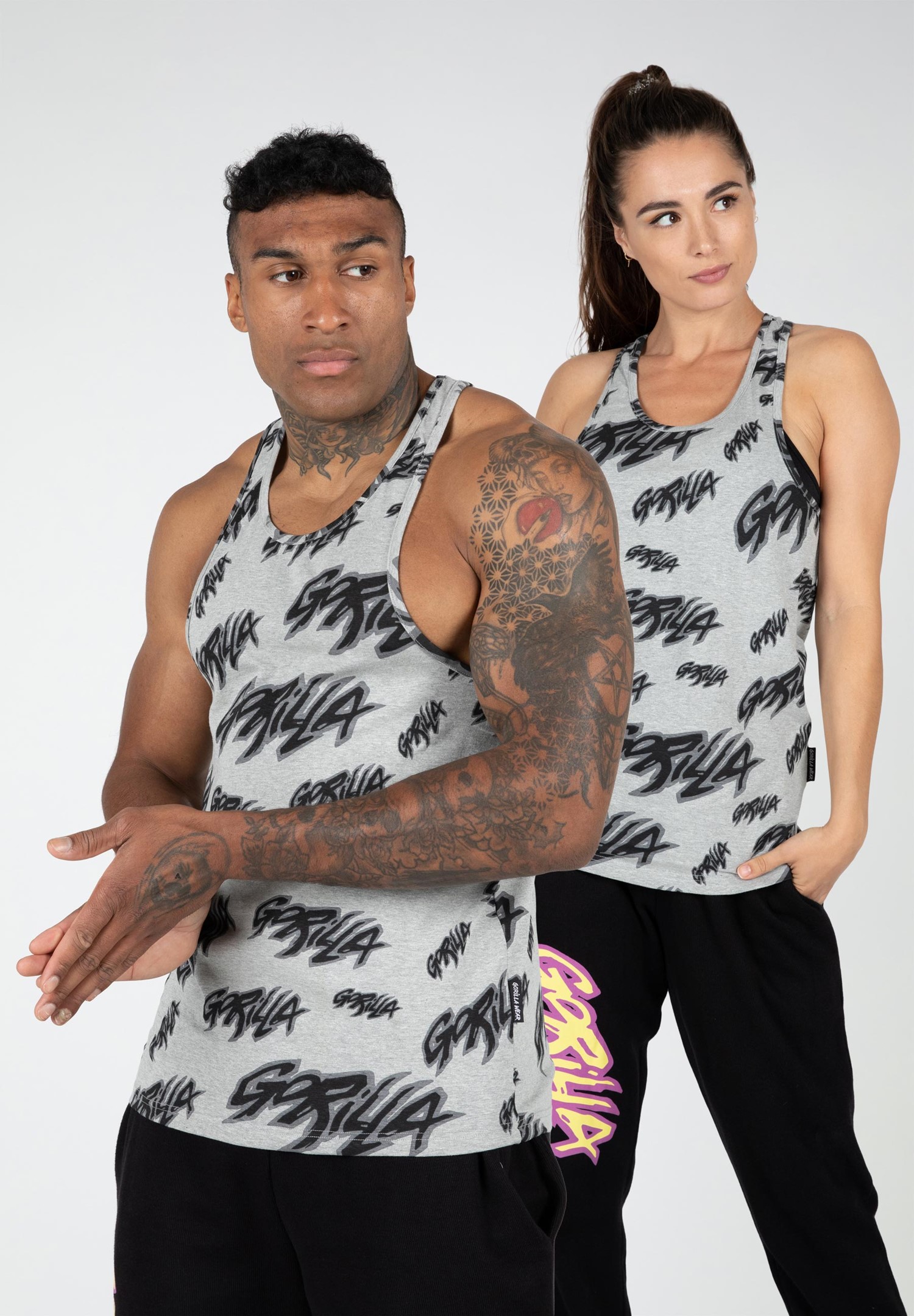 Gorilla Wear Legacy Tank Top - Grijs/Zwart - XS