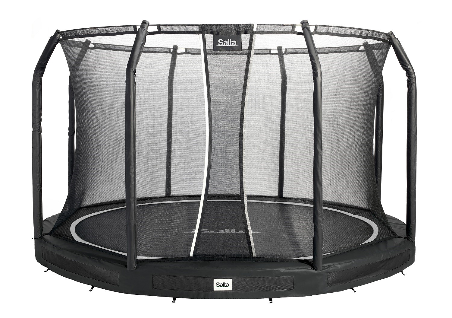 Salta Premium Ground Trampoline met Veiligheidsnet - 251 cm - Zwart