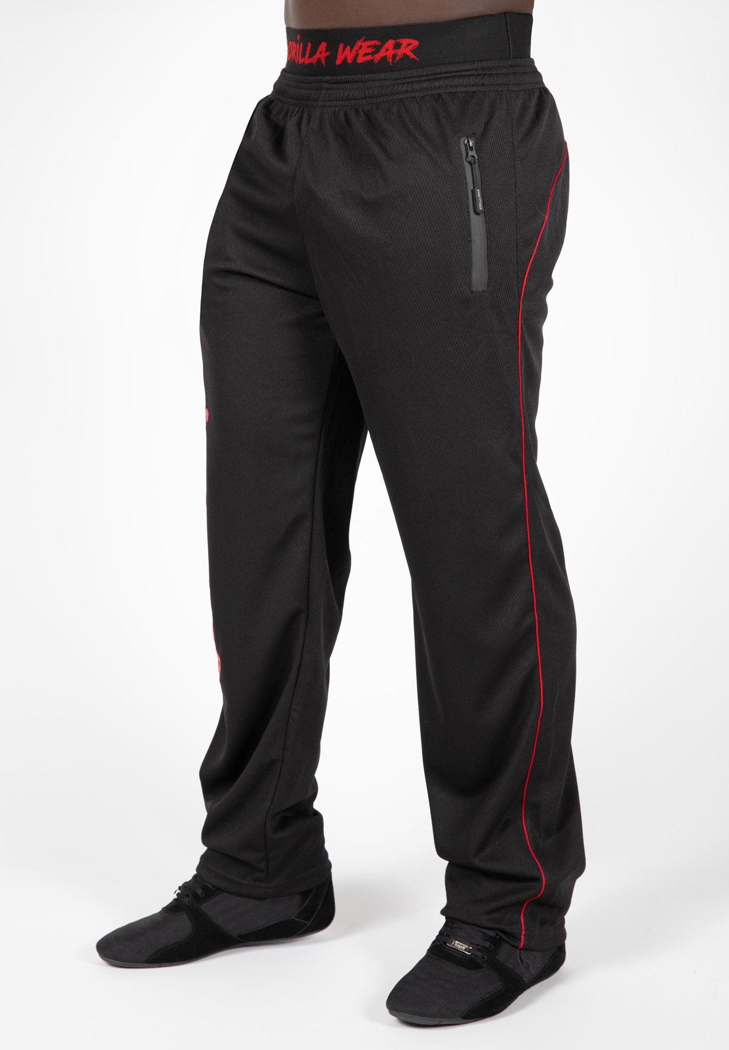 Mercury Mesh Pants - Black/Red - L/XL