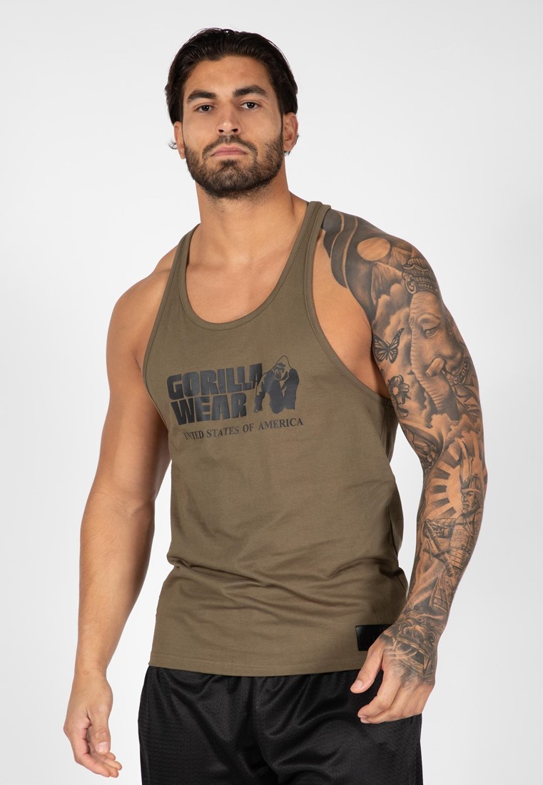 Gorilla Wear Classic Tank Top - Legergroen - M