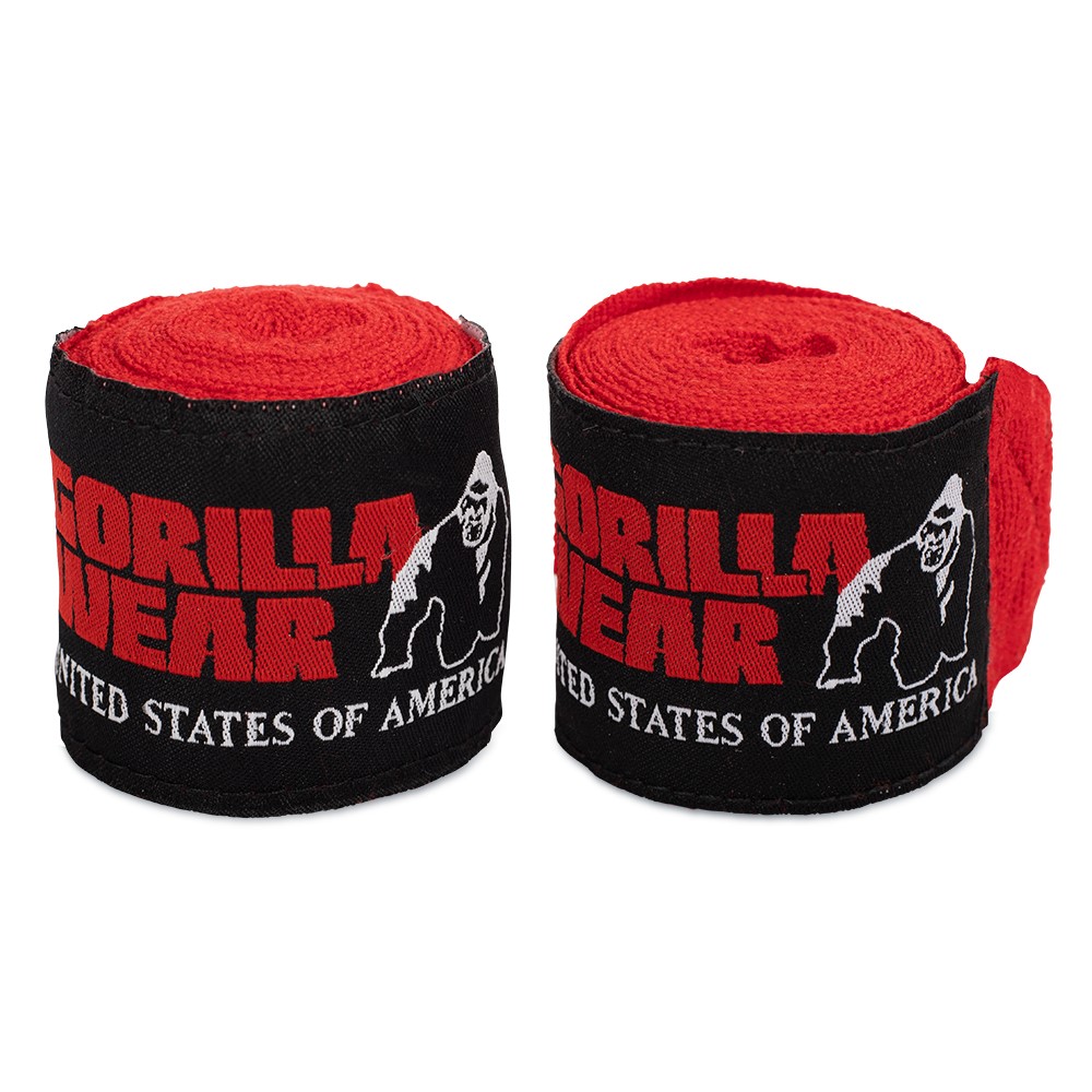 Gorilla Wear Boksbandages - Rood - 3 m