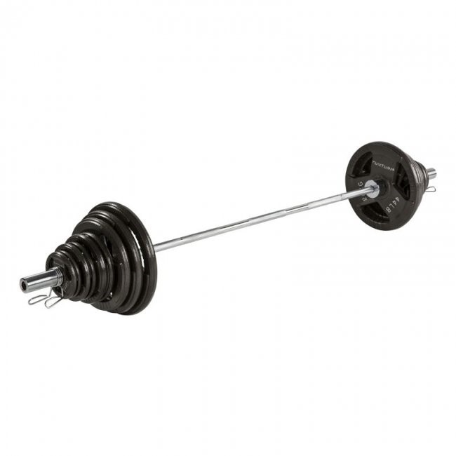 Tunturi 100 kg Olympische Tri-Grip Barbell Set