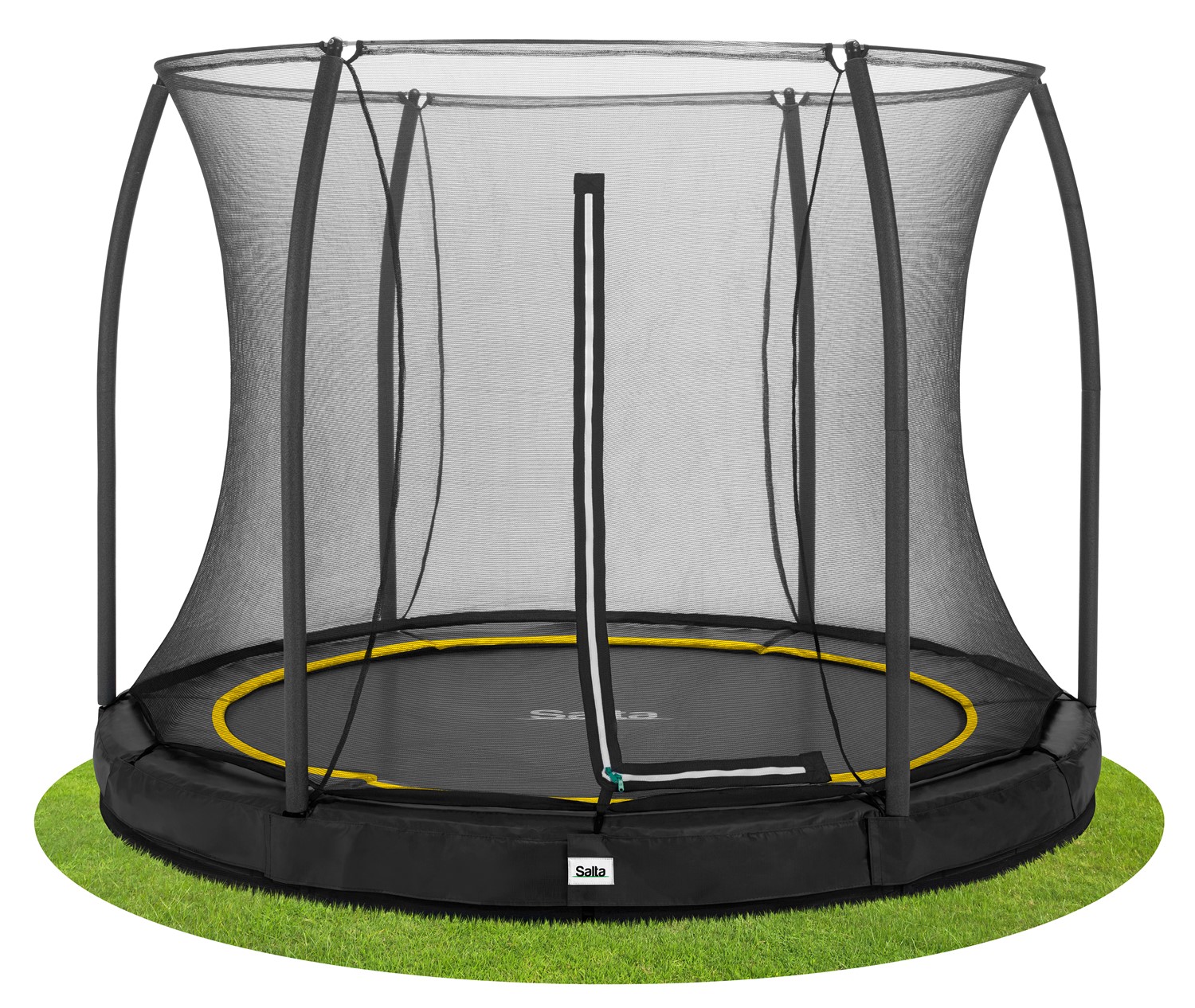 Salta Comfort Edition Ground Trampoline met Veiligheidsnet - 251 cm - Zwart - Tweedekans