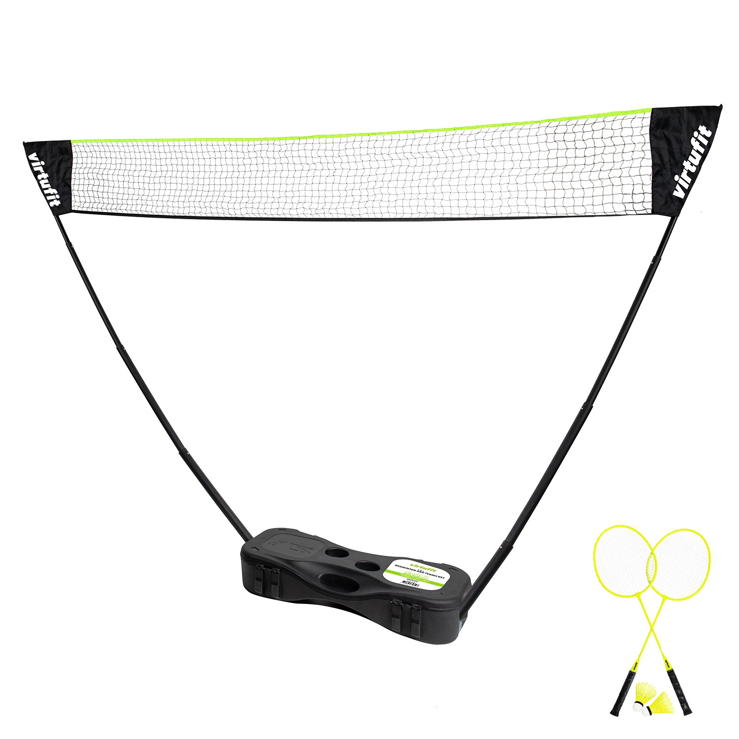 VirtuFit 2-in-1 Portable Badminton- en Tennis Set - Inclusief koffer en rackets