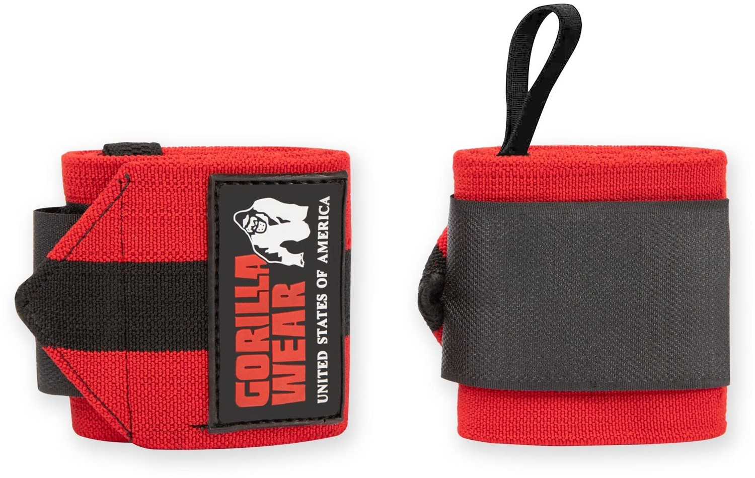 Gorilla Wear Wrist Wraps Ultra - Zwart/Rood