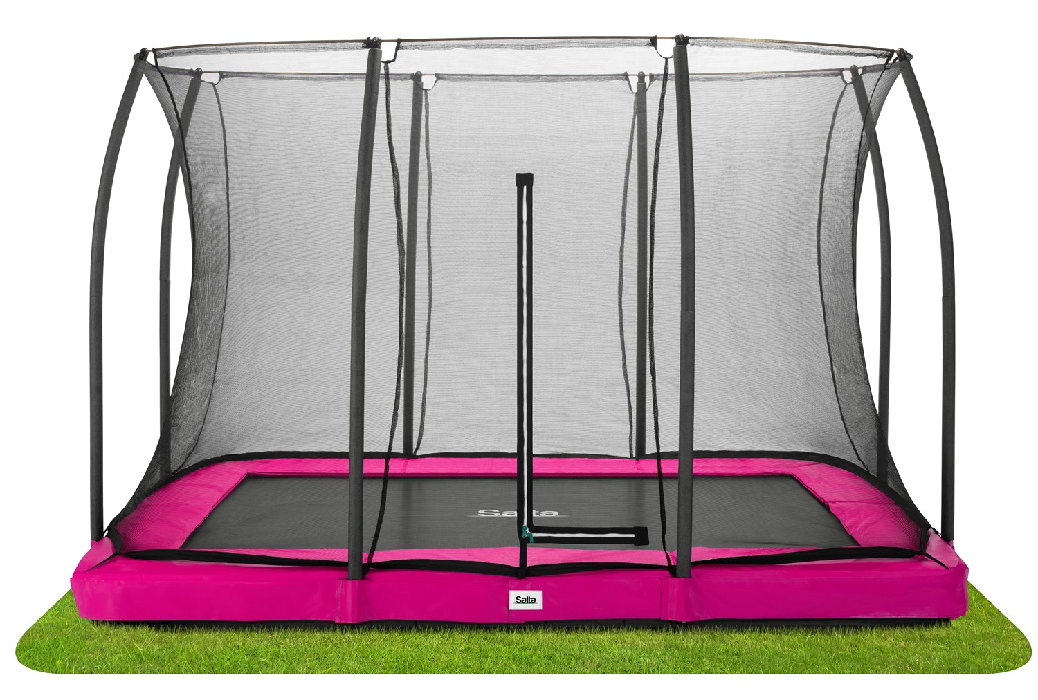 Salta - Comfort Edition Ground Trampoline met Veiligheidsnet - 305 x 214 cm - Roze