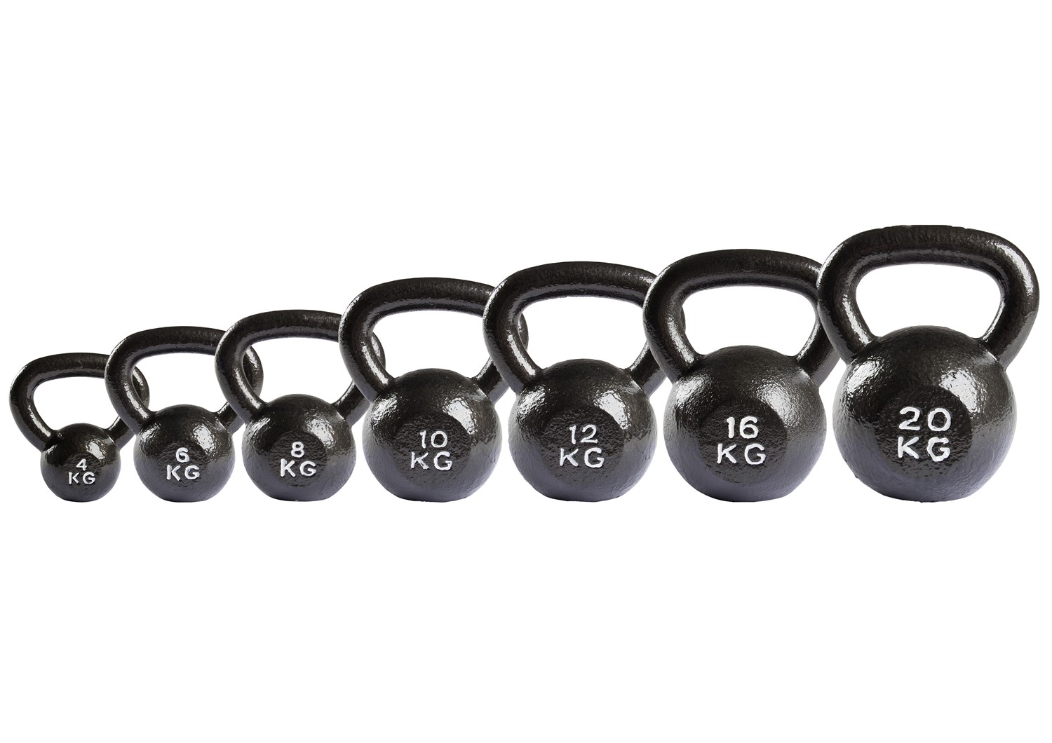 VirtuFit Kettlebell Set Gietijzer 4-6-8-10-12-16-20 kg