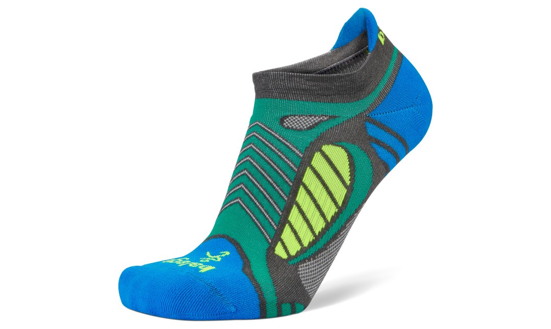 Balega Ultralight No Show Sportsok - Light Grey / Bright Turquoise - S