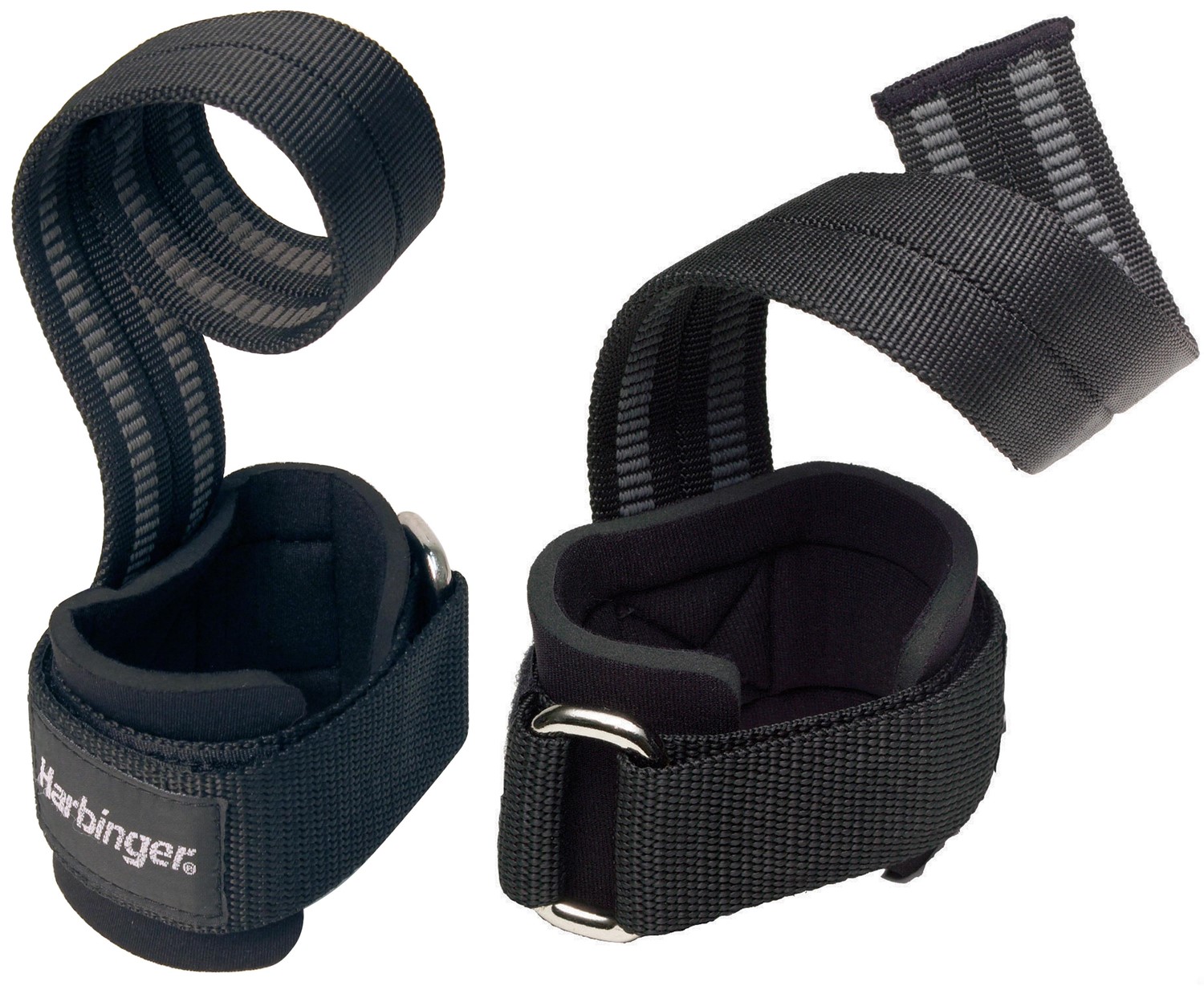 Harbinger Pro Padded Lifting Straps - met Stalen Gesp