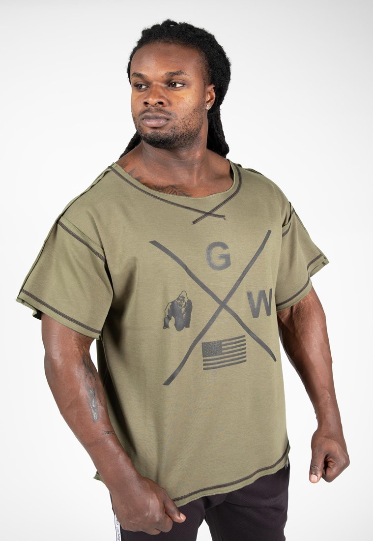 Sheldon Workout Top - Army Green